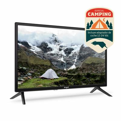 Engel LE2462CA LED-tv, 61 cm (24 inch), speciaal voor camping, auto-adapter, 12/24 V, ideaal voor caravans