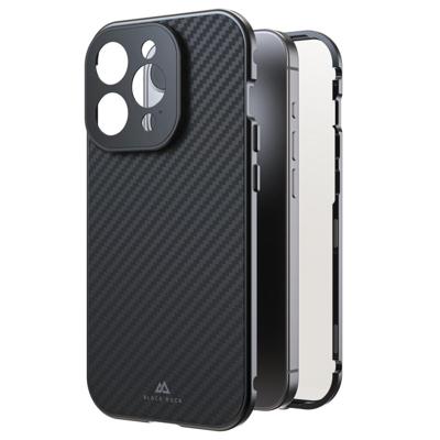 Black Rock 360° Glass Cover Apple iPhone 15 Pro Carbon Inductieve lading, Stootbestendig