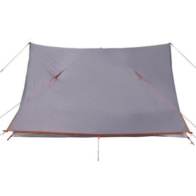 VidaXL Tent 2-persoons waterdicht grijs en oranje VidaXL Tent 2-persoons waterdicht grijs en oranje