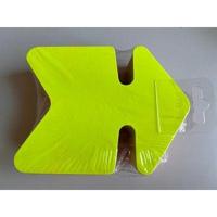 Fluor pijl 16x24 cm fluor geel 25 stuks - thumbnail