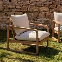 Kave Home Outdoor Fauteuil 'Sacaleta' Eucalyptushout - thumbnail