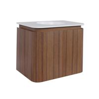Thebalux Epoch Toiletmeubel - 51x35x41cm - ronde hoeken - 2 deuren - Corian wastafel - zonder kraangat - Roquebrun 9TT50132R - thumbnail