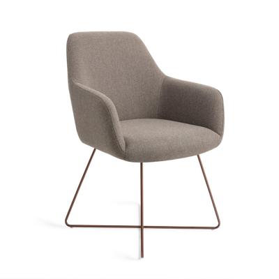 Jesper Home Eetkamerstoel 'Hiroo' Cross Rose, kleur Foggy Fusion