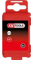 KS Tools 918.3356 Gleuf-bit 4 mm S2-staal Vernikkeld E 6.3 5 stuk(s) - thumbnail