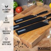 Blackwell Mesbeschermer - Universeel - Zwart - Voor messen met een lemmet tot 26 cm - thumbnail