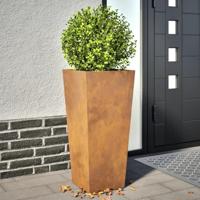 VidaXL Plantenbakken 2 st 35x35x75 cm weervast staal - thumbnail