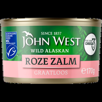 John West Wilde Roze Zalm Zonder Vel en Graat 170g bij Jumbo