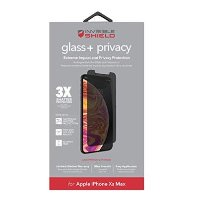 InvisibleShield Glass+ Privacy displaybeschermfolie (van gehard glas, geschikt voor iPhone XS Max)