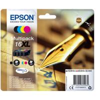 Epson Inktcartridge T1636, 16XL Origineel Combipack Zwart, Cyaan, Magenta, Geel C13T16364012 - thumbnail