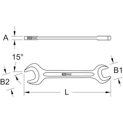 KS Tools 517.2751 517.2751 Dubbele steeksleutel Sleutelbreedte (metrisch) 24 - 30 mm KS Tools 517.2751 517.2751 Dubbele steeksleutel Sleutelbreedte (metrisch) 24 - 30 mm