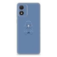 Motorola Moto E13 Telefoonhoesje met Naam Baby Rhino - thumbnail