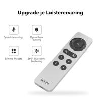 WiiM Voice Remote 2 voor WiiM muziekstreamers en versterkers | Push-to-Talk, 4 slimme presetknoppen | Oplaadbare batterij | Slank aluminium ontwerp | 360° Bluetooth-afstandsbediening - thumbnail