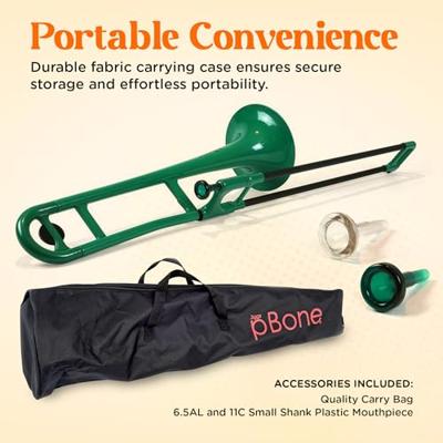 Jiggs pBone Bb Tenor Trombone Groen met tas