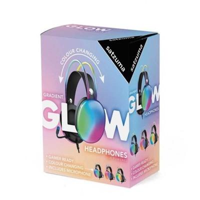 Satzuma Glow Headphones RGB over-ear koptelefoon met microfoon