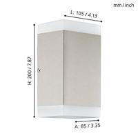 Eglo Design wandlampCarpinera rvs - 75545 - thumbnail