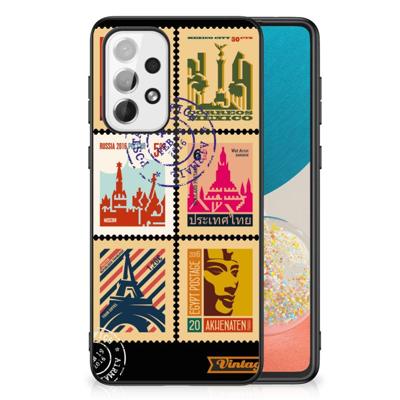 Samsung Galaxy A73 TPU Backcover Postzegels Samsung Galaxy A73 TPU Backcover Postzegels