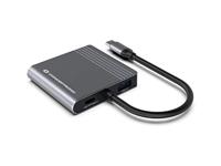 Conceptronic DONN13G notebook dock & poortreplicator Bedraad USB 3.2 Gen 1 (3.1 Gen 1) Type-C Grijs - thumbnail