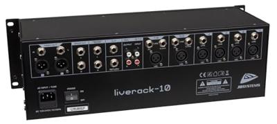 JB Systems LIVERACK-10 Analoge mixer 19 inch JB Systems LIVERACK-10 Analoge mixer 19 inch