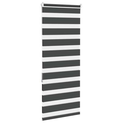 VidaXL Zebra rolgordijn 55x150 cm stofbreedte 50,9 cm zwart