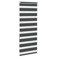 VidaXL Zebra rolgordijn 55x150 cm stofbreedte 50,9 cm zwart - thumbnail