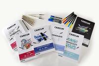 Mixed mediapapier canson graduate 240gr a4 zwart - thumbnail