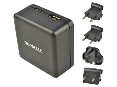 DR6003A - Wereld oplader - USB type-C, USB type-A - 5.4A - zwart DR6003A - Wereld oplader - USB type-C, USB type-A - 5.4A - zwart