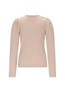 NoNo winter jersey t-shirt meisjes - ivoor - Kiva - gebreid - thumbnail