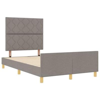 Bedframe met hoofdeinde Taupe 120 x 200 cm Stof