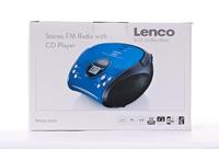 Lenco SCD-24 Draagbare Radio CD Speler Blauw/Zwart - thumbnail