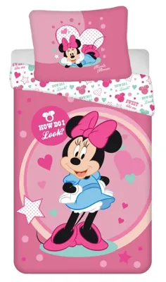 Disney Minnie Mouse Dekbedovertrek Look - 140 x 200 cm - Polyester Disney Minnie Mouse Dekbedovertrek Look - 140 x 200 cm - Polyester