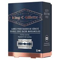 Gillette King C. Gillette Double Edge Safety Razor Navulling Scheermesjes 10 stuks - thumbnail