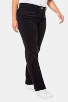 Ulla Popken Broek Mony, tinneroy, schuine zakken, deels elastische ban - Grote Maten - thumbnail