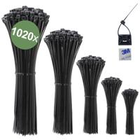 Quadrios 23CA238 23CA238 Kabelbinder Zwart UV-bestendig 1020 stuk(s) - thumbnail