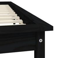 Bedframe massief grenenhout zwart 180x200 cm 6FT Super King - thumbnail