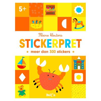 Kleine Kleuters Stickerpret Krab 5+