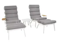 Loungestoel Set Ventus Wit 5-delig - thumbnail