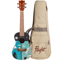 Flight Art Series AUC-33 Two Seasons concert ukelele met gigbag - thumbnail