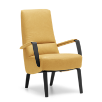 Fauteuil X-108 Geel Leer - thumbnail