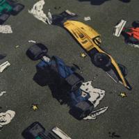 Kindertrui racewagensprint 104 kakikleurig - thumbnail