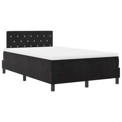 Boxspringbed met Matras met matras Zwart 120 x 200 cm Stof