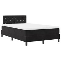 Boxspringbed met Matras met matras Zwart 120 x 200 cm Stof - thumbnail