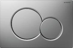 Geberit Sigma 01 bedieningspaneel mat chroom voor Sigma reservoirs 8cm (UP720) en 12cm (UP320)