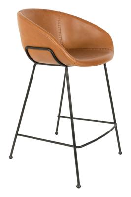 Zuiver Barstoel 'Feston' PU leer (zithoogte 65cm)