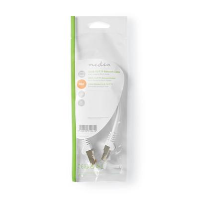 Nedis CAT8.1-Kabel | S/FTP | RJ45 Male naar RJ45 Male | 0.30 m | Wit | 1 stuks - CCGP85520WT025 CCGP85520WT025