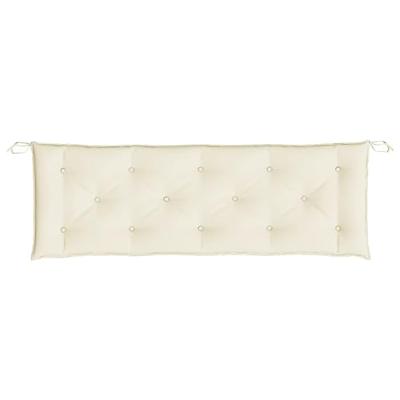 Tuinbankkussens 2 st 150x50x7 cm oxford stof crmewit