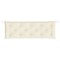 Tuinbankkussens 2 st 150x50x7 cm oxford stof crmewit - thumbnail