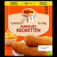 Mora Classics Rundvlees Kroketten 12 x 70 g bij Jumbo - thumbnail