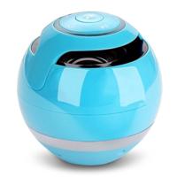 T&G A18 Ball Bluetooth Speaker met LED licht draagbare draadloze mini speaker mobiele muziek MP3 subwoofer ondersteuning TF (blauw) - thumbnail