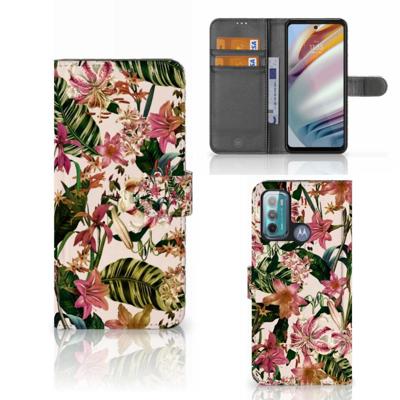 Motorola Moto G60 Hoesje Flowers Motorola Moto G60 Hoesje Flowers