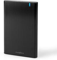 Nedis Hardeschijfbehuizing | 2.5 " | USB 3.1 Gen1 | USB Type-A / USB Type-C | Notebook / PC | Aluminium - HDDE25410BK - thumbnail